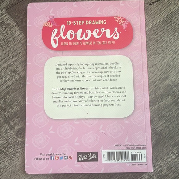 10 Step Drawing Flowers Book - Picture 3 of 4